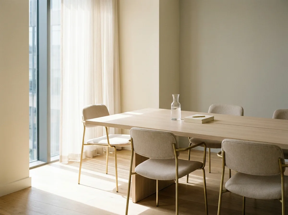 Sunlit meeting room